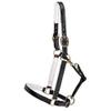 Dover Saddlery Lined Halter, Color: Black/White, Size: Horse-F/S view 1