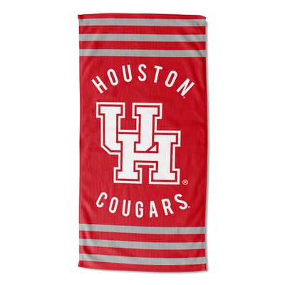 Northwest NCAA Houston Cougars Beach Towel, 30" x 60", Stripes