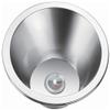 JZ RV Caravan Camper Boat SS Round Hand Wash Basin Kitchen Sink 340150mm GR-531A view 1