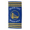 Northwest NBA Golden State Warriors Beach Towel, 30 x 60 Inches, Stripes Legacy Design, Soft and Absorbent Towel for Fans view 1