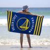 Northwest NBA Golden State Warriors Beach Towel, 30 x 60 Inches, Stripes Legacy Design, Soft and Absorbent Towel for Fans view 3