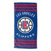 NBA Los Angeles Clippers Stripes Beach Towel 30x60 Inches view 1