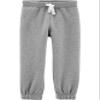 Carter's Boys Pull-On Fleece-Lined Joggers, Gray, 9m