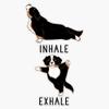 Inhale Exhale Bernese Mountain Dog Yoga Vinyl Waterproof Sticker Decal Car Laptop Wall Window Bumper Sticker 5" view 1