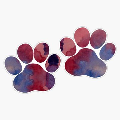 Dog Paw Prints Vinyl Waterproof Sticker Decal Car Laptop Wall Window Bumper Sticker 5"