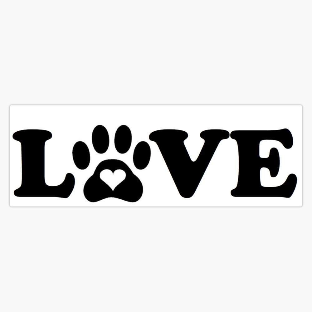 Love Dogs Vinyl Waterproof Sticker Decal Car Laptop Wall Window Bumper Sticker 5"