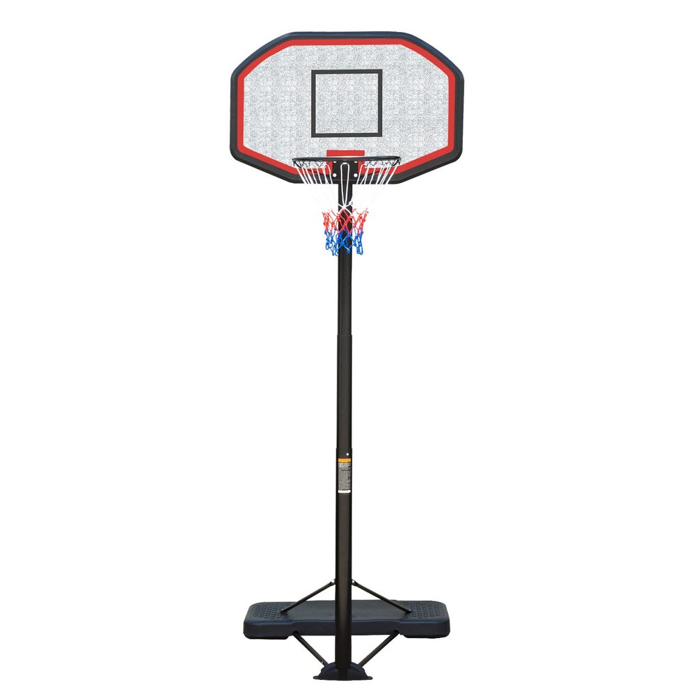 Pro Court Portable Basketball Hoop 6.5-10ft Height Adjustable Basketball Goal System 43Inch HDPE Backboard for Kids/Adults Indoor Outdoor