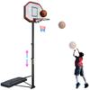 Pro Court Portable Basketball Hoop 6.5-10ft Height Adjustable Basketball Goal System 43Inch HDPE Backboard for Kids/Adults Indoor Outdoor view 2