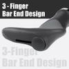 CyclingDeal Mountain Bike Grips - Ergonomic Bicycle Handlebar Grips with Anti-Slip Design, Soft Gel, Black view 4