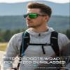 ATTCL Polarized Sunglasses Men Sports: UV Protection Lightweight TR90 Frame Anti-Slip Wrap-Around for Driving Fishing Golf J2021 Clear Green view 2