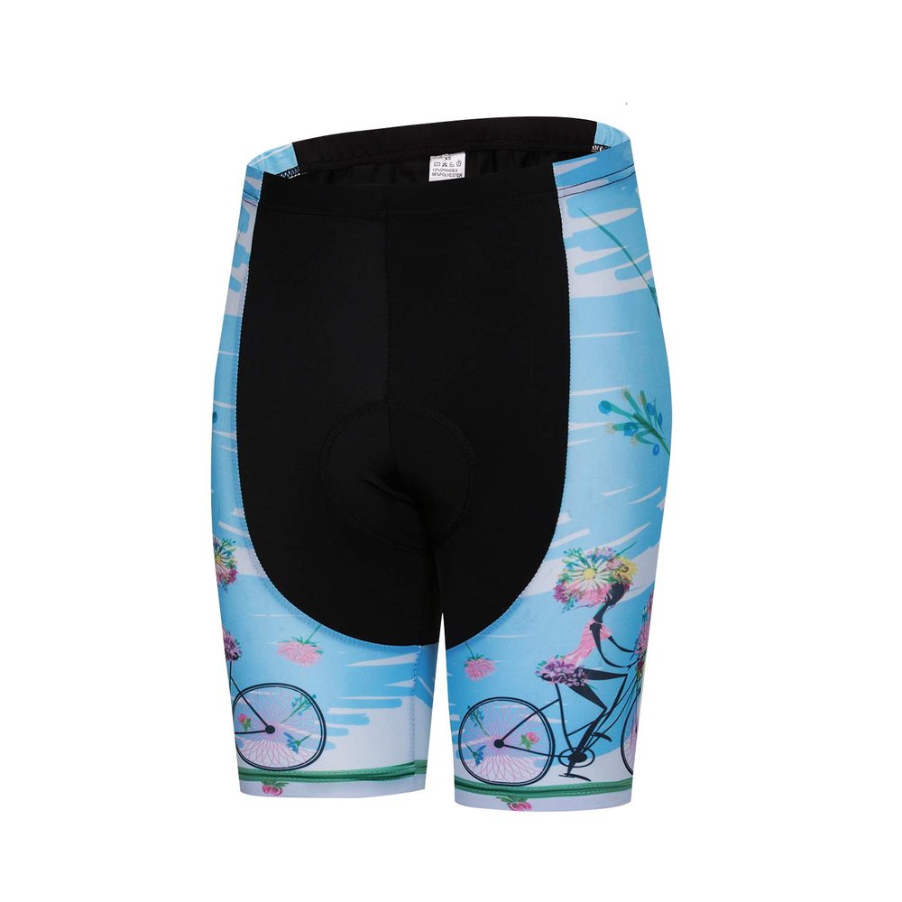 Weimostar Women's Bike Shorts for Cycling with 3D Gel Padded Women Cycling Shorts Lady MTB Sportswear Blue Size L
