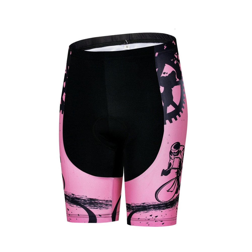 Weimostar Women's Bike Shorts for Cycling with 3D Gel Padded Women Cycling Shorts Lady MTB Sportswear Pink Gear Size L