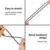 100PCS Wrist Keychain Bracelet Spiral Wrist Coil Key Chain Bulk Plastic Stretchable Spiral Keychain Bracelet Black & White Spring Wrist Keychain Use for Office Workshop Shopping Mall Sauna and More view 3