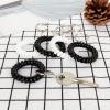 100PCS Wrist Keychain Bracelet Spiral Wrist Coil Key Chain Bulk Plastic Stretchable Spiral Keychain Bracelet Black & White Spring Wrist Keychain Use for Office Workshop Shopping Mall Sauna and More view 4