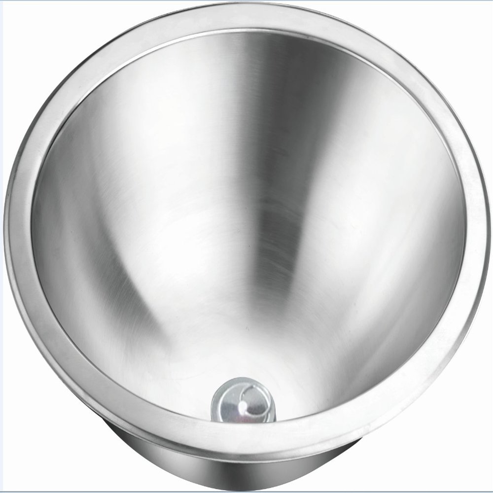 JZ RV Caravan Boat Stainless Steel Elliptical Hand Wash Basin Kitchen Sink455x350x150mm GR-589