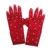 LIUHUO Ice Dress Gloves Performacne Wear Girls Thermal Figure Skating Gloves with Rhinestones5 Color view 1
