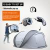 EchoSmile Instant Pop Up Camping Tent, 2/4/6 Person, Easy Setup Tent, Water Resistant Dome, Portable with Carry Bag view 3