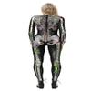 URVIP Women Halloween Skeleton Costume Stretch Skinny Catsuit Jumpsuit Bodysuit BAX-107 XL view 2