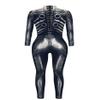 URVIP Women Halloween Skeleton Costume Stretch Skinny Catsuit Jumpsuit Bodysuit BAX-102 M view 4