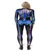 URVIP Women Halloween Skeleton Costume Stretch Skinny Catsuit Jumpsuit Bodysuit BAX-110 S view 2