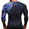 Red Plume Mens 3D Printed Compression Long Sleeve T Shirts Top Tees Men's Long Sleeve t Shirts for Sports and Fitness view 2
