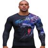 Red Plume Mens 3D Printed Compression Long Sleeve T Shirts Top Tees Men's Long Sleeve t Shirts for Sports and Fitness view 3