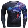 Red Plume Mens 3D Printed Compression Long Sleeve T Shirts Top Tees Men's Long Sleeve t Shirts for Sports and Fitness view 4