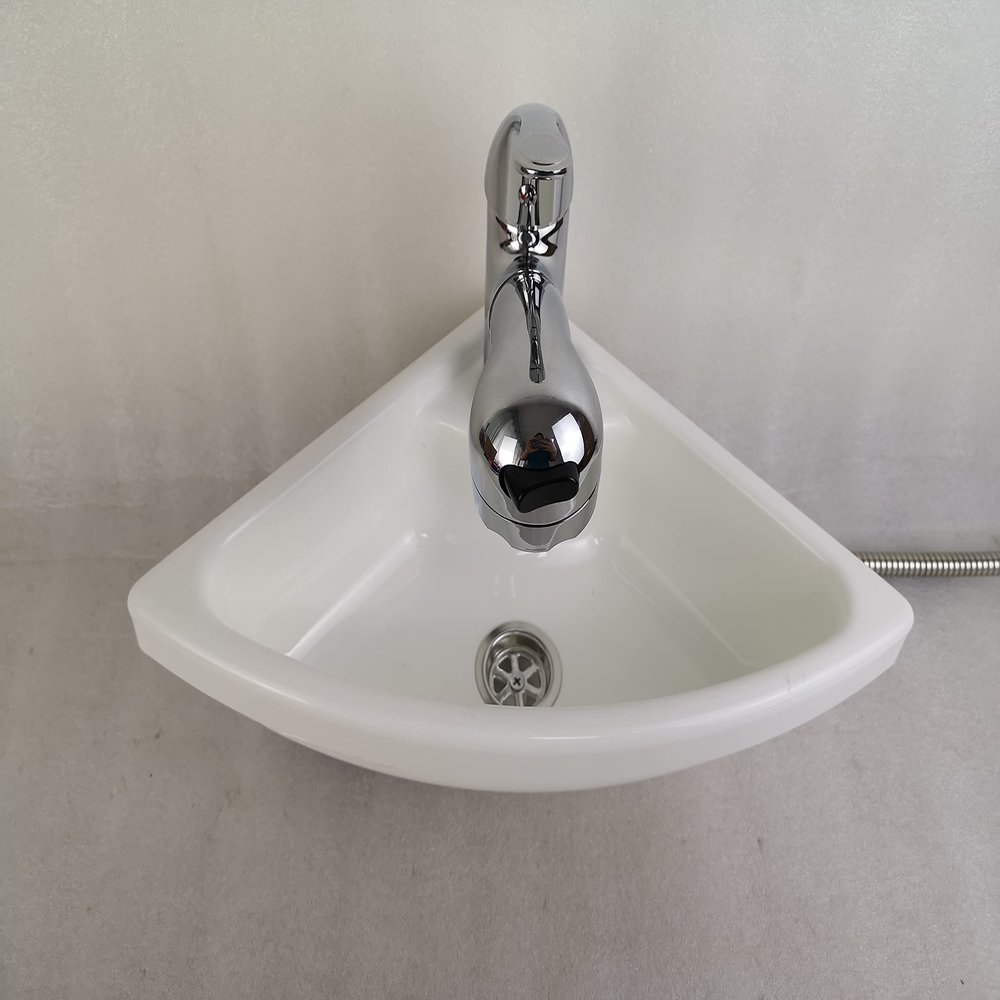 JZ 280280100mm White Acrylic Triangular Sink GR-Y014A Boat Caravan RV Camper