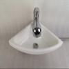 JZ 280280100mm White Acrylic Triangular Sink GR-Y014A Boat Caravan RV Camper view 1