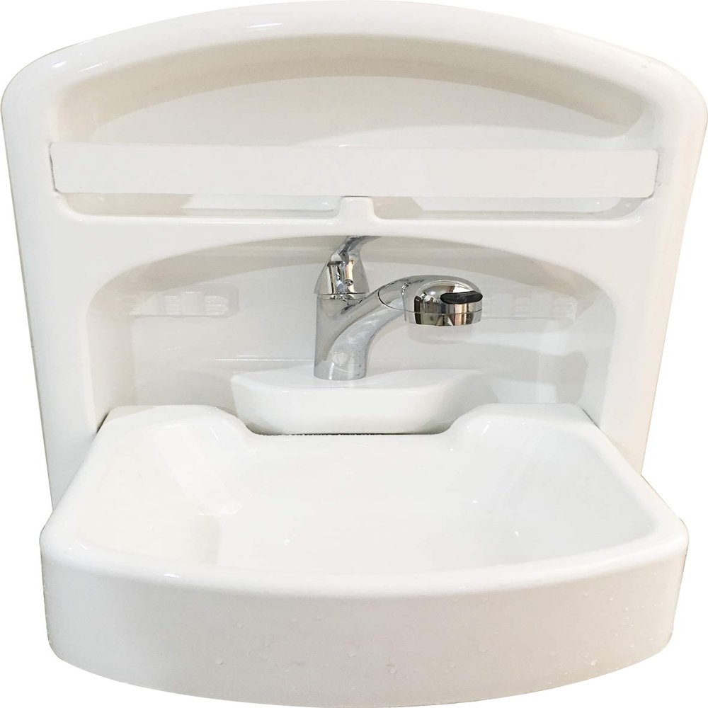 JZ Boat Caravan RV Camper White Acrylic Folding Sink 742464398/150mm GR-Y001
