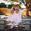 Stelle Girls Cotton Long Sleeve Dress Twirl Skater Dress, Pink, 4T view 2