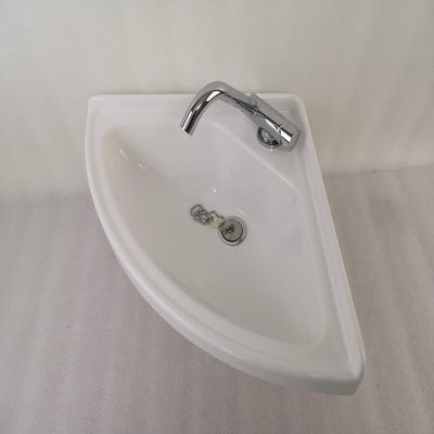 JZ Boat Caravan RV Camper White Acrylic Triangular Sink 380380100mm GR-Y003