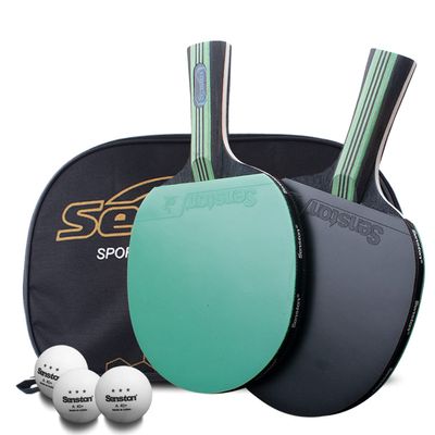 Senston Ping Pong Paddles /5-Ply Premium Table Tennis Paddle, Ideal for Entertainment or Competition - Ping Pong Paddle Set with Balls