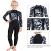 Full Body Kids Swimsuit One Piece Rash Guard Long Sleeve Wetsuit Skin for Girls Boys Children, Sunsuit Swimwear UPF 50+ UV Sun Protection Quick Dry for Beach Water Sports (Girl Black, XXL) view 3