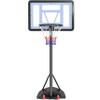 Yaheetech Kids Basketball Hoop Outdoor Portable Basketball Goal Court for Youth & Adults 7.2-9.2ft Height Adjustable, 32inch Backboard view 1