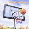 Yaheetech Kids Basketball Hoop Outdoor Portable Basketball Goal Court for Youth & Adults 7.2-9.2ft Height Adjustable, 32inch Backboard view 3
