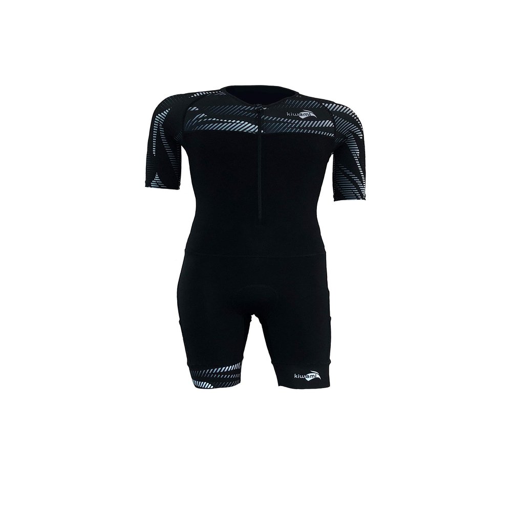 Kiwami Prima 2 LD Aero Graphite Black - Sleeved Tri Suit - Trisuits - Trisuits Triathlon Men (Medium)