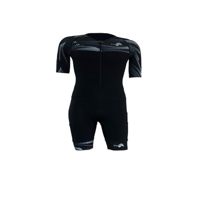 Kiwami Prima 2 LD Aero Graphite Black - Sleeved Tri Suit - Trisuits - Trisuits Triathlon Men (Small)