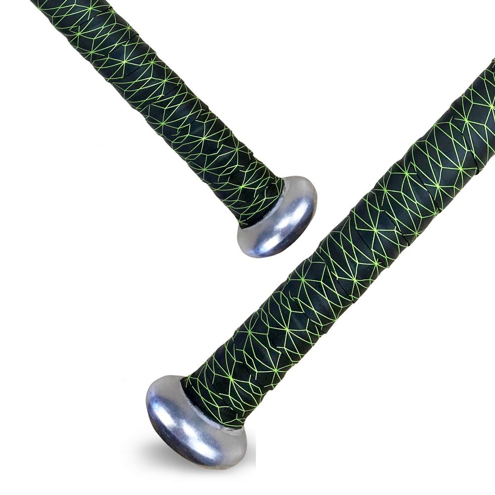 ALIEN PROS Bat Grip Tape for Baseball (2 Grips)  1.1 mm Precut and Pro Feel Bat Tape  Replacement for Old Baseball bat Grip  Wrap Your Bat for an Epic Home Run (2 Grips, Cubic)
