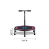 Adult mini trampoline, hexagonal fitness trampoline, quiet and safe bounce, suitable for children adult sports trampoline, three-speed adjustable handle, indoor fitness / indoor / outdoor sports view 1