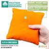 Barcaloo Pro Cornhole Bags - Set of 8 Regulation All Weather Two Sided Bean Bags for Professional Corn Hole Game - 4 Orange & 4 Blue view 2