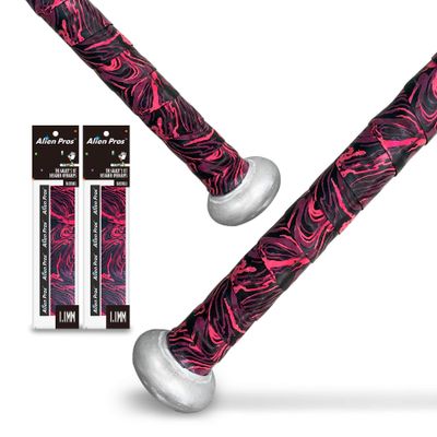 ALIEN PROS Bat Grip Tape for Baseball (2 Grips) 1.1 mm Precut and Pro Feel Bat Tape Replacement for Old Baseball bat Grip Wrap Your Bat for an Epic Home Run (2 Grips, Fire)