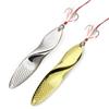 Fishing Lures Trout Set of 2 Treble Hooks Bass Metal Fishing Lure Silver/Gold 1oz 28gm Propeller Shape view 1