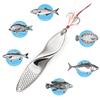 Fishing Lures Trout Set of 2 Treble Hooks Bass Metal Fishing Lure Silver/Gold 1oz 28gm Propeller Shape view 3