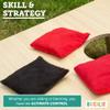 Barcaloo Pro Cornhole Bags - Set of 8 Regulation All Weather Two Sided Bean Bags for Professional Corn Hole Game - 4 Red & 4 Black view 4