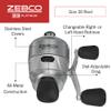 Zebco 33 Platinum Spincast Fishing Reel, Size 30 Reel, Right or Left-Hand Retrieve, 4.7:1 Gear Ratio, Pre-spooled with 10 lb Zebco Cajun Line, Silver view 2