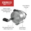Zebco 33 Platinum Spincast Fishing Reel, Size 30 Reel, Right or Left-Hand Retrieve, 4.7:1 Gear Ratio, Pre-spooled with 10 lb Zebco Cajun Line, Silver view 4