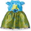Pretty Me, USA Cap Sleeve Satin Sparkle Dress Turquoise view 1