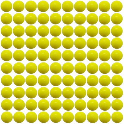 100x 0.68 Cal Jawbreaker Seamless Solid Nylon Balls - Self-Defense and Less Lethal Practice Ammunition, 3.6 Grams Durable Paintballs