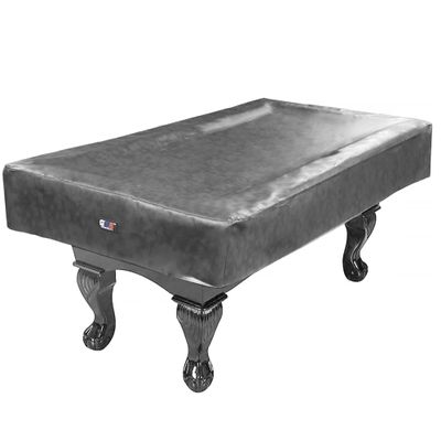 GSE Games & Sports Expert Billiard Pool Table Covers, 7'/8'/9' Waterproof & Tearproof Heavy Duty Leatherette Pool Table Covers (Several Colors Available, Grey - 8ft)